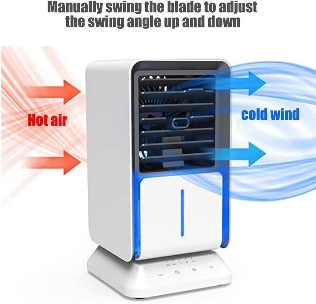 Air Cooler Fan,Small Air Conditioner Portable, Conditioning Unit Portable Mini Air Cooler Household Office Multi,Function USB Air Conditioning