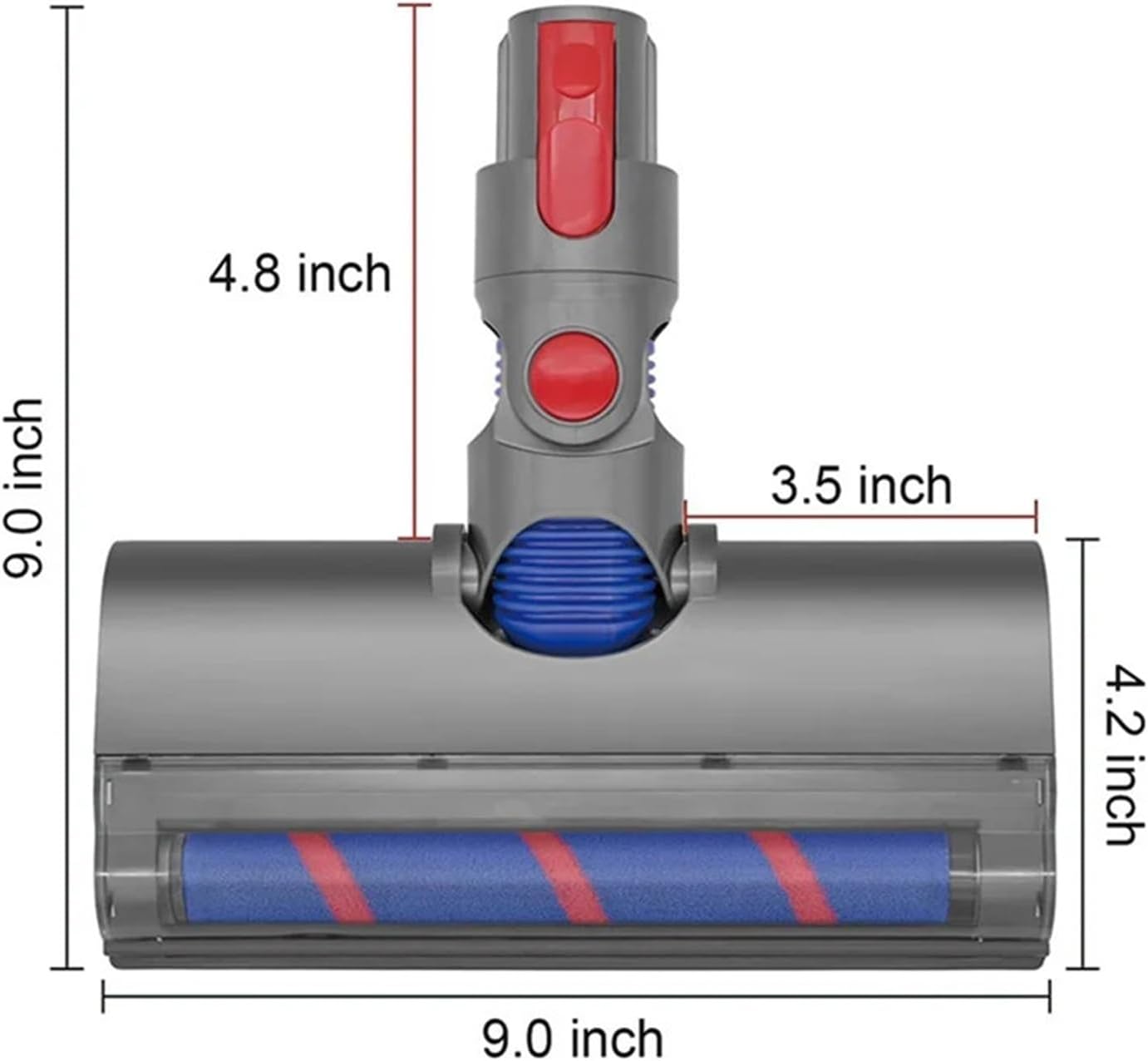 Vacuum Cleaner Parts Soft Roller Head Floor Brush Attachments Accessories，Compatible for Dyson， V7 V8 V10 V11 V15