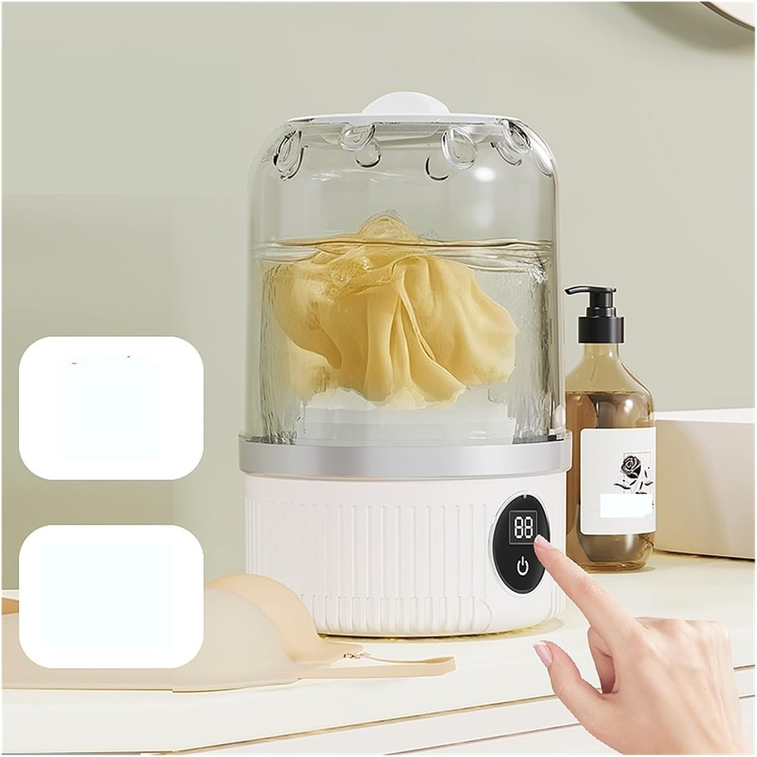 Portable Washing Machine, Wireless Underwear Washing Machine Portable Rechargeable Clothes Cleaning With Socks Washing,for Apartments, Homes, and Dorms