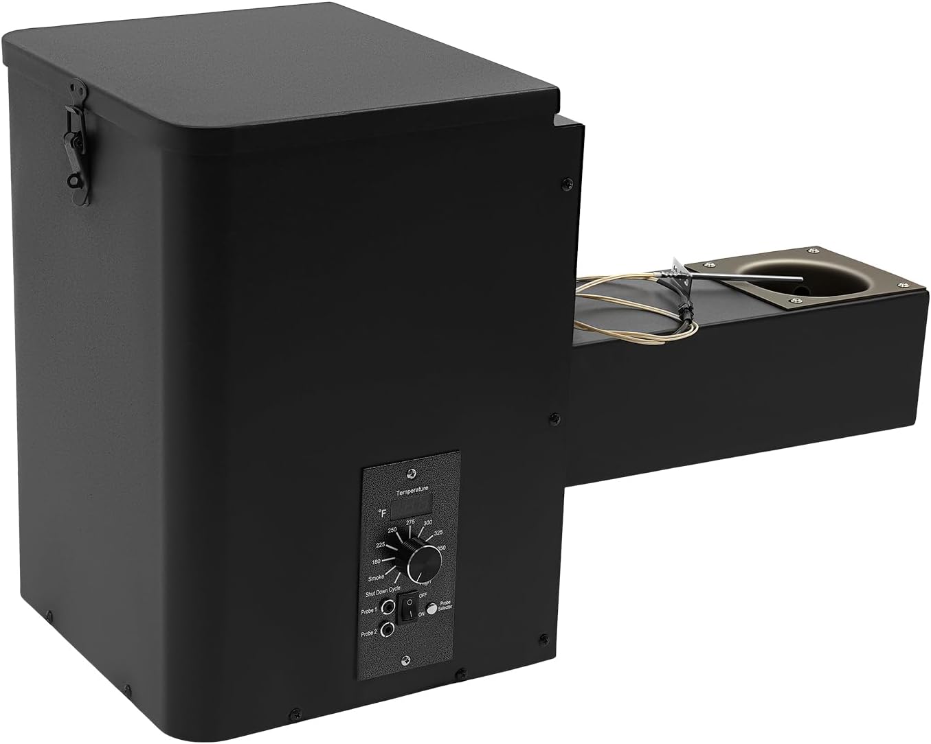 Smoker Hopper Assembly Kit, Electric Wood Pellet Smoker Grill Part,Electric Pellet Smoker Digital Smoker with Digital Temperature Controller,Digital Display for Grill (q)