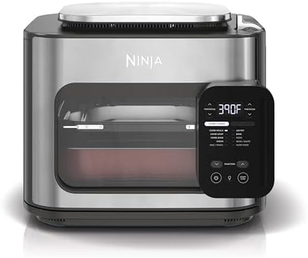 Ninja SFP700 Combi All-in-One Multicooker, Oven, & Air Fryer, 10-in-1 Functions, 15-Min Meals, Digital Display, Stainless Steel (Renewed), 14.92 x 15.43 x 13.11