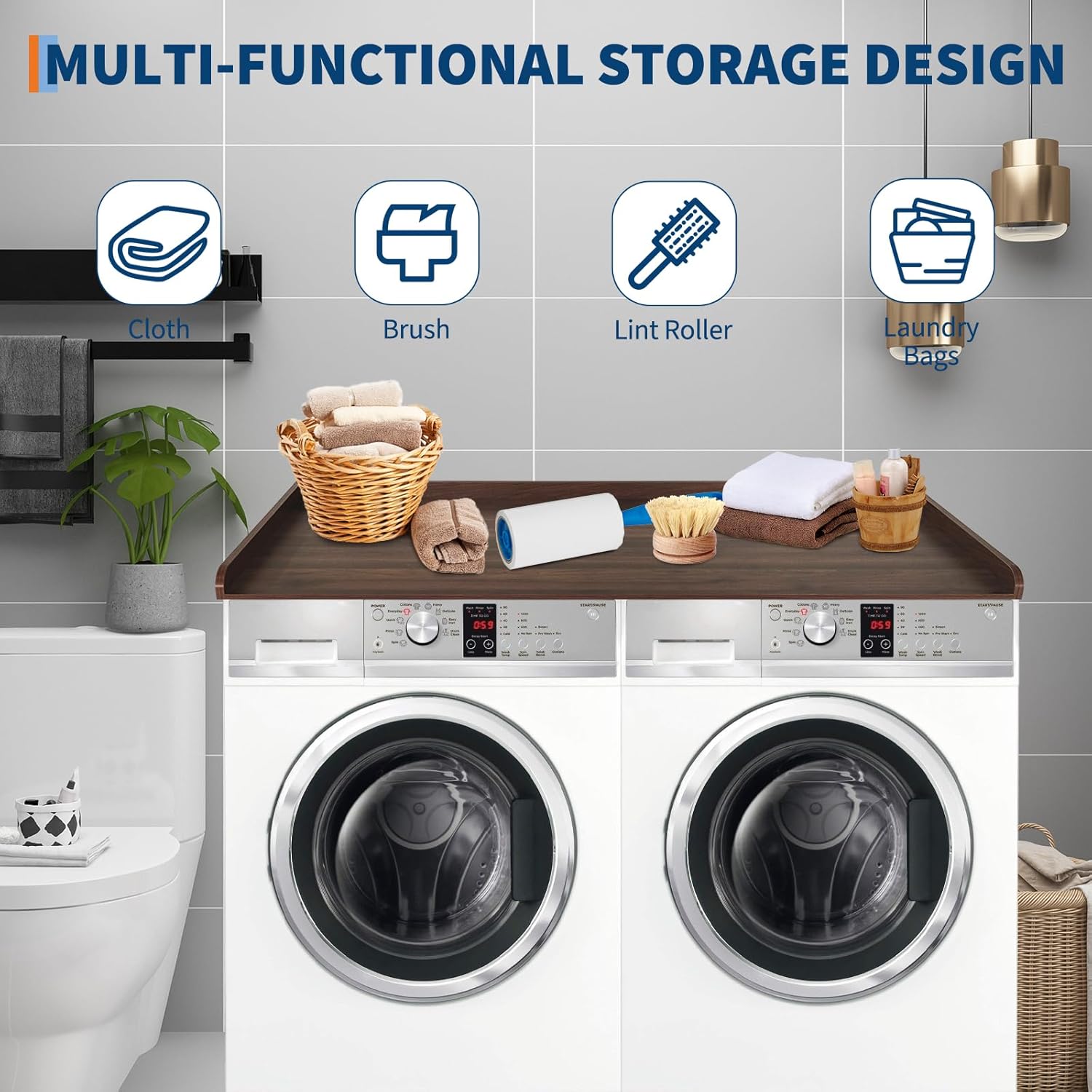 Washer Dryer Countertop with 2.75