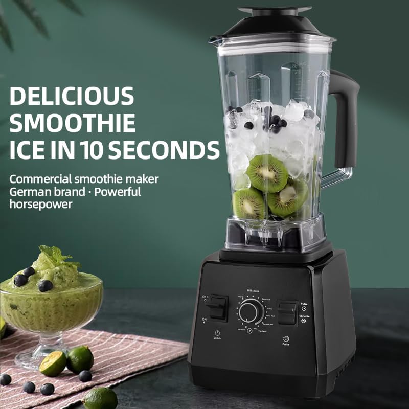 Professional Blender, 2400W High Speed Countertop Blender with two 68oz / 2L BPA-Free Jars, 25000 RPM Powerful Smoothie Blender for Ice Crushing, Frozen Fruit & Kitchen Use