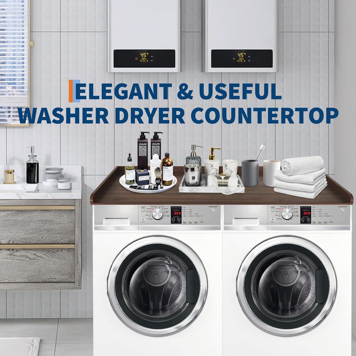 Washer Dryer Countertop with 2.75