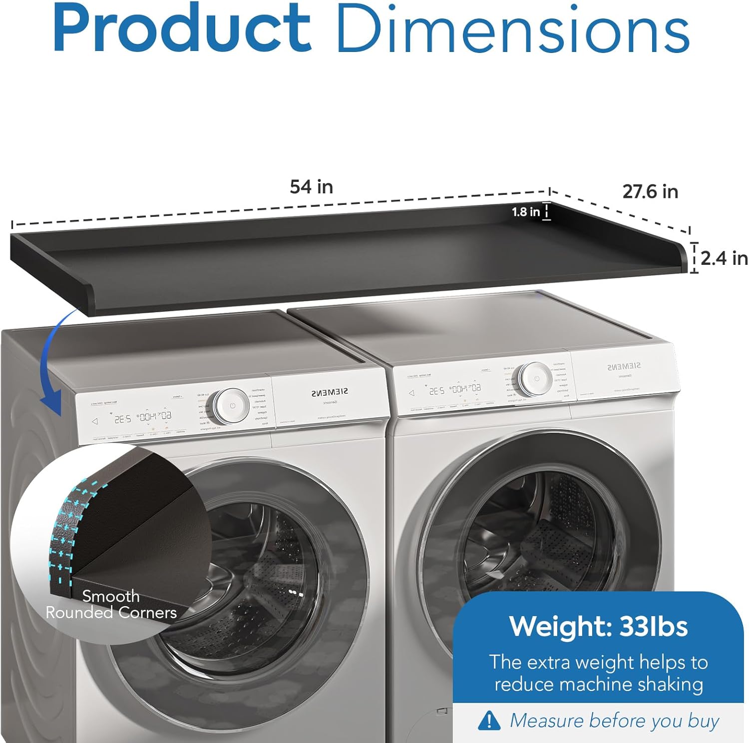 Washer Dryer Countertop, 27.5