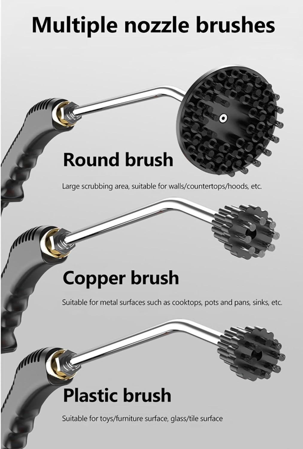 1600W High pressure steam cleaners, 1000ml Handheld Steam Cleaner Machine, Portable Multifunctional High-Temperature Steam Cleaner for Air Conditioner Washing Machine Microwave Oven (Color : White)