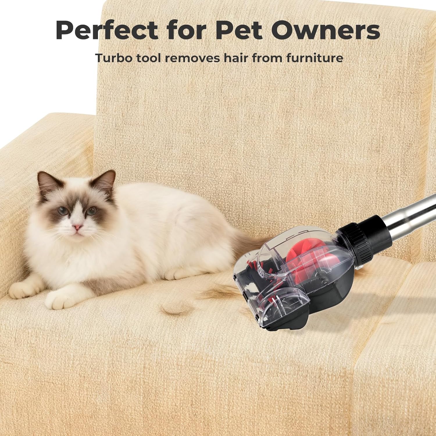 1600W Canister Vacuum Cleaner, Bagless Vacuum Cleaner with 45kPa Strong Suction, 4L Large Dust Cup, Variable Speed Control, 5 Tools, Lightweight Canister Vacuum for Home, Pet, Carpet, Hard Floor