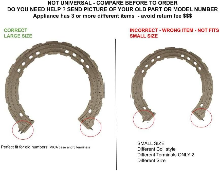 We11x20397 Compatible with Dryer Laundry Mica Heater We11x20397
