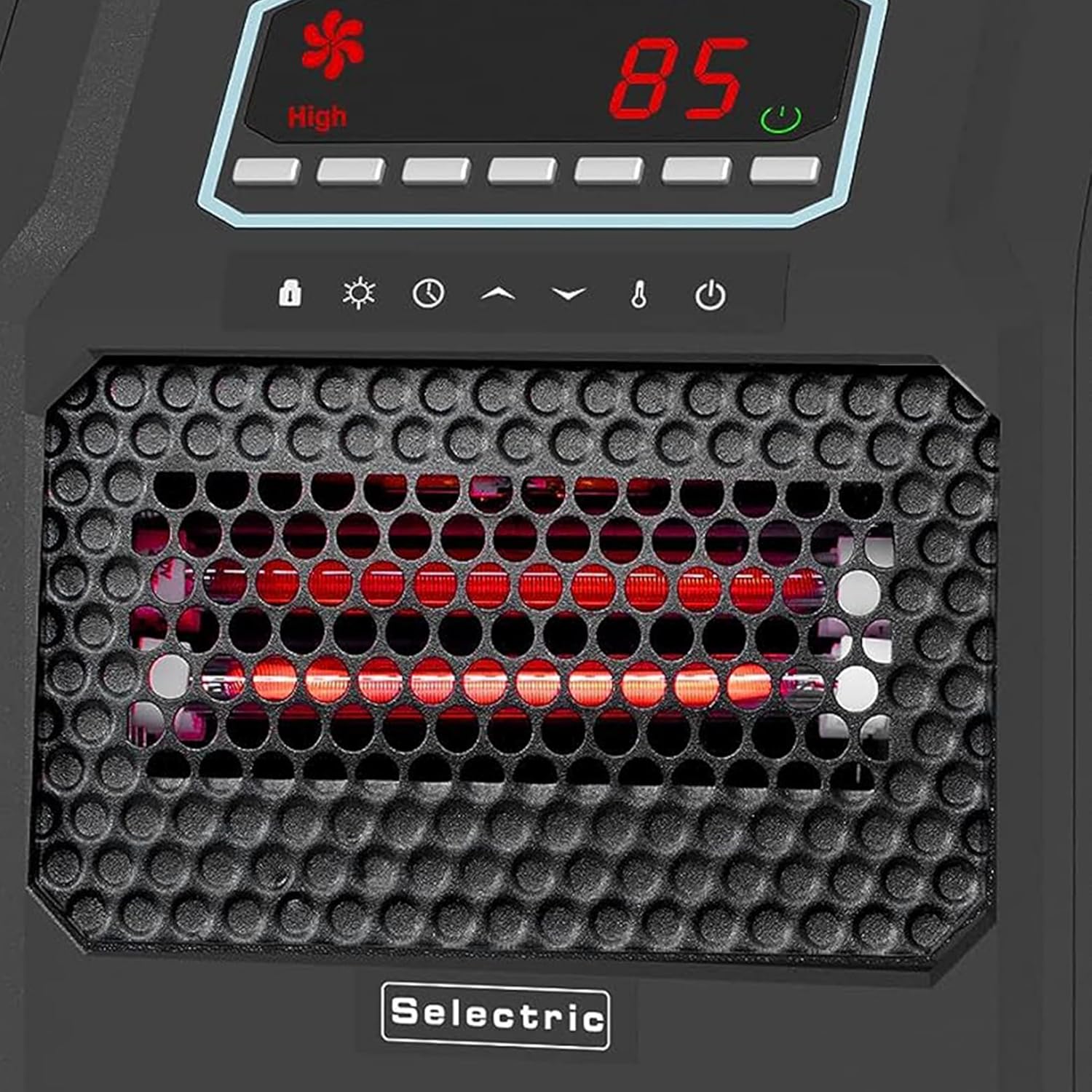 VOLTORB Portable Indoor Electric Space Heater w/ Cord, Remote, and 3 Heat Settings, 1500W