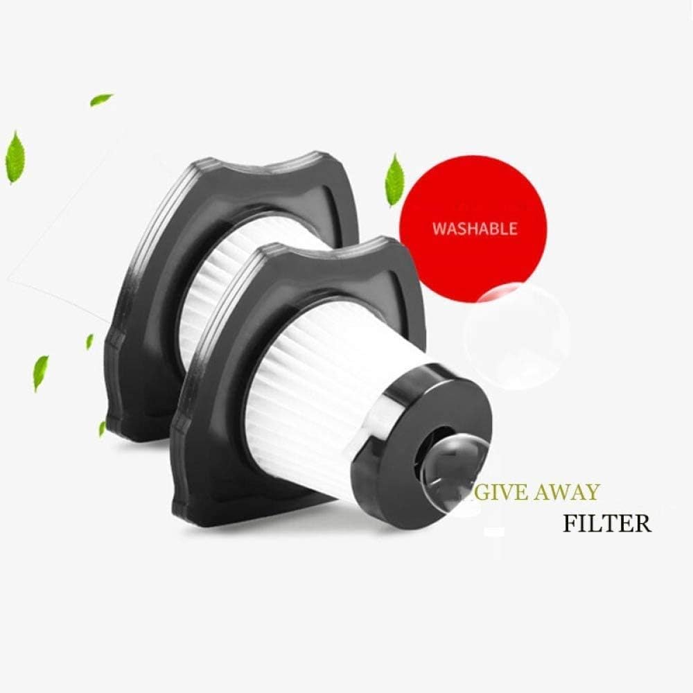 4 in 1 Vacuum Cleaner Small Handheld Vacuum Cordless USB Rechargeable Easy to Clean Small Spaces Tire Inflator + Tire Pressure Gauge + HEPA Filtration