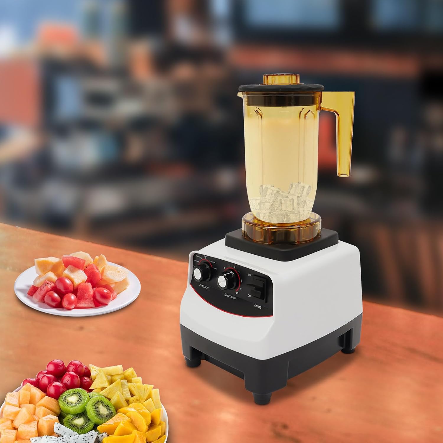 Tea Brewing Machine, 1800W Electric Commercial Countertop Blender Milkshake Mixer for Kitchen Restaurant Mixed Drink Smoothie, Speed Control, 1.2L/50.7Oz Cup