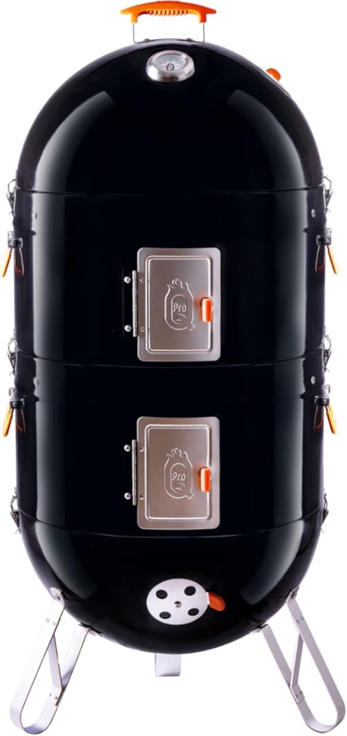 ProQ BBQ Smoker (Excel V4) - 4in1 Charcoal Meat Smoker BBQ - Outdoor Smokers and Grills - BBQ with Smoker
