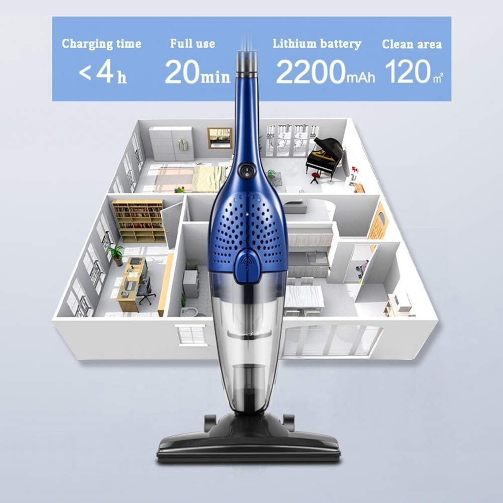 Handheld Vacuum Clean,Upright Vacuum Cleaner Cordless Vacuum Cleaner 2 in 1 Handheld Stick Vacuum, 100W Rating Power with Rechargeable Li-Ion Battery, Low-Noise, Stick Handheld Vacuum Cleaner, for Car