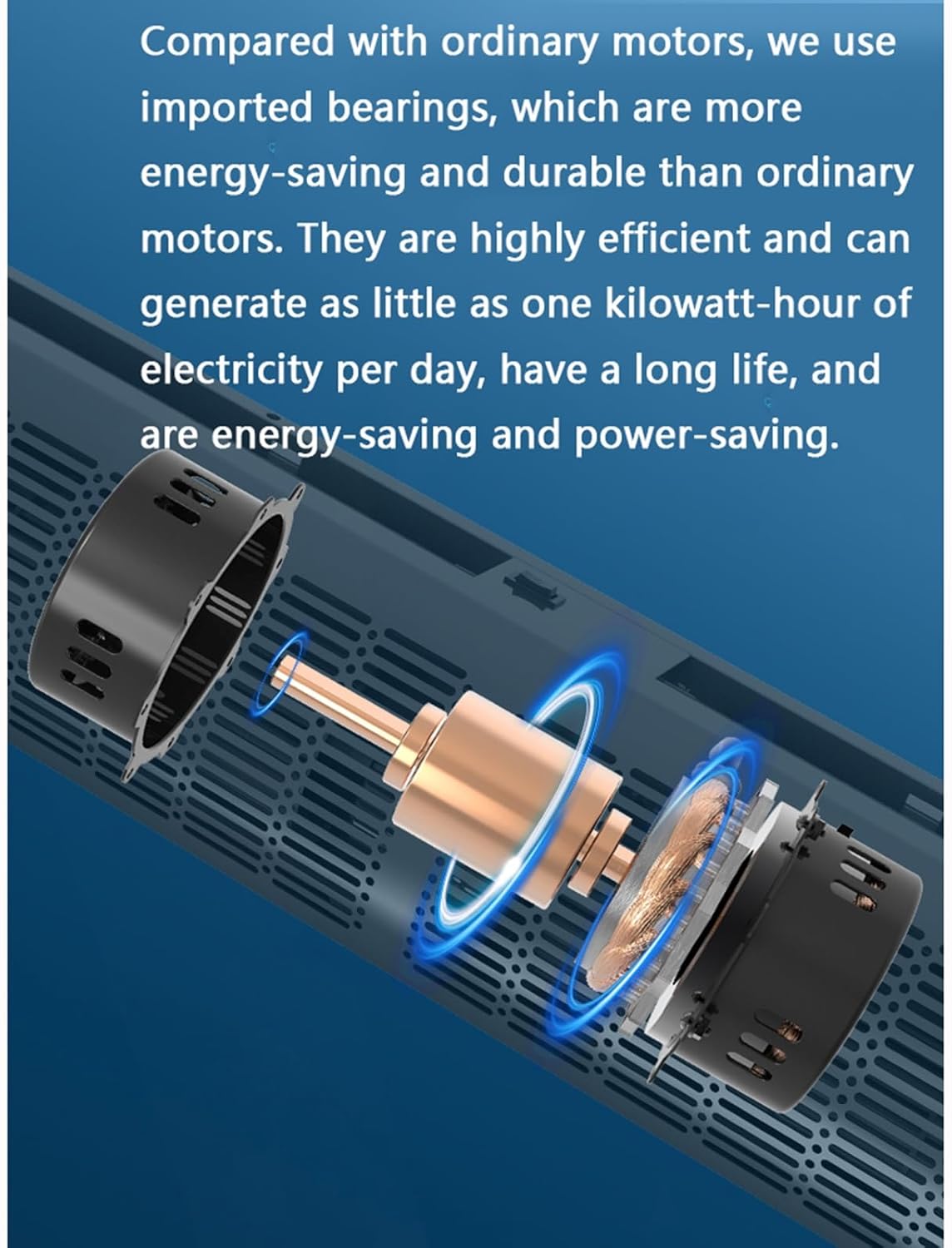 23-inch, 35-inch, 39-inch Black Commercial Thin Door Air Curtain Machine, High-Efficiency Energy-Saving Natural Wind(120cm(47.2inch))