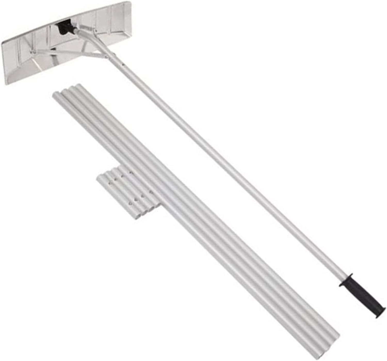 Snow Rake Aluminum Snow Roof Rake, 20 Ft with Telescoping Snow Roof Rake, Roof Snow Removal Tool, Roof Snow Shovel, Scratch-Free Great to Remove Snow/Leaves/Debris