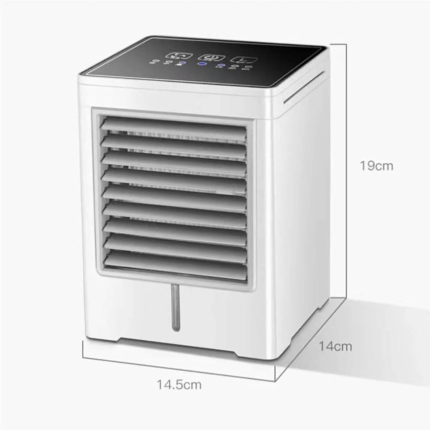 Portable Air Conditioner, Mini Air Cooler Fan, Personal Mini AC with 3 Speeds 6H Timing, Interface, 470ml Capacity Anti-leakage Water Small for Room Bedroom Office Home Tent