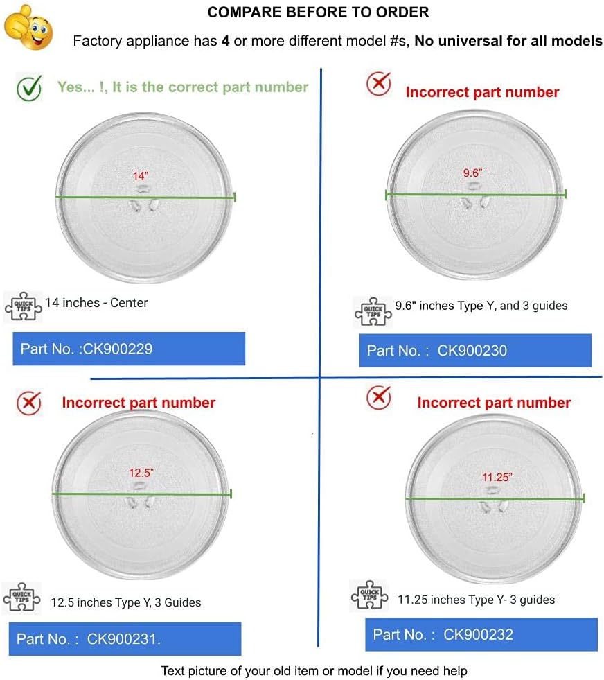 GLOB PRO SOLUTIONS - Microwave Glass Cooking Tray AP6237379 - PS12082158