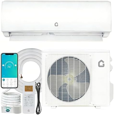 Garvee 23000 BTU Mini Split AC/Heating System, 230V WIFI Enabled Energy Efficient Mini Split Unit,Wall-Mounted Split Air Conditioner,Cools Up to 1500 Sq.Ft, Heat Pump & Installation Kits