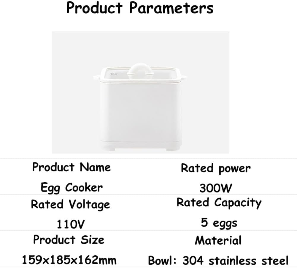 TEMKIN Egg Poacher,Egg Steamer,Egg Boiler,Kitchen Appliances,Hard Boiled Eggs,Household Small Egg Steamer, Automatic Power-Off, Multi-Function Boiled Egg God, Breakfast Machine,for Home, Dormitory Ste