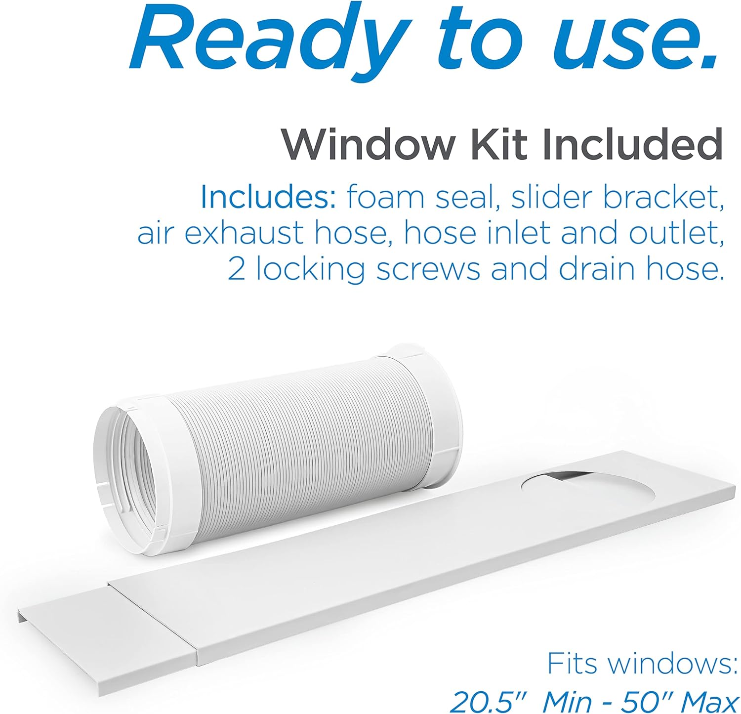 Commercial Cool 12,000 BTU Portable Air Conditioner with Remote Control, White