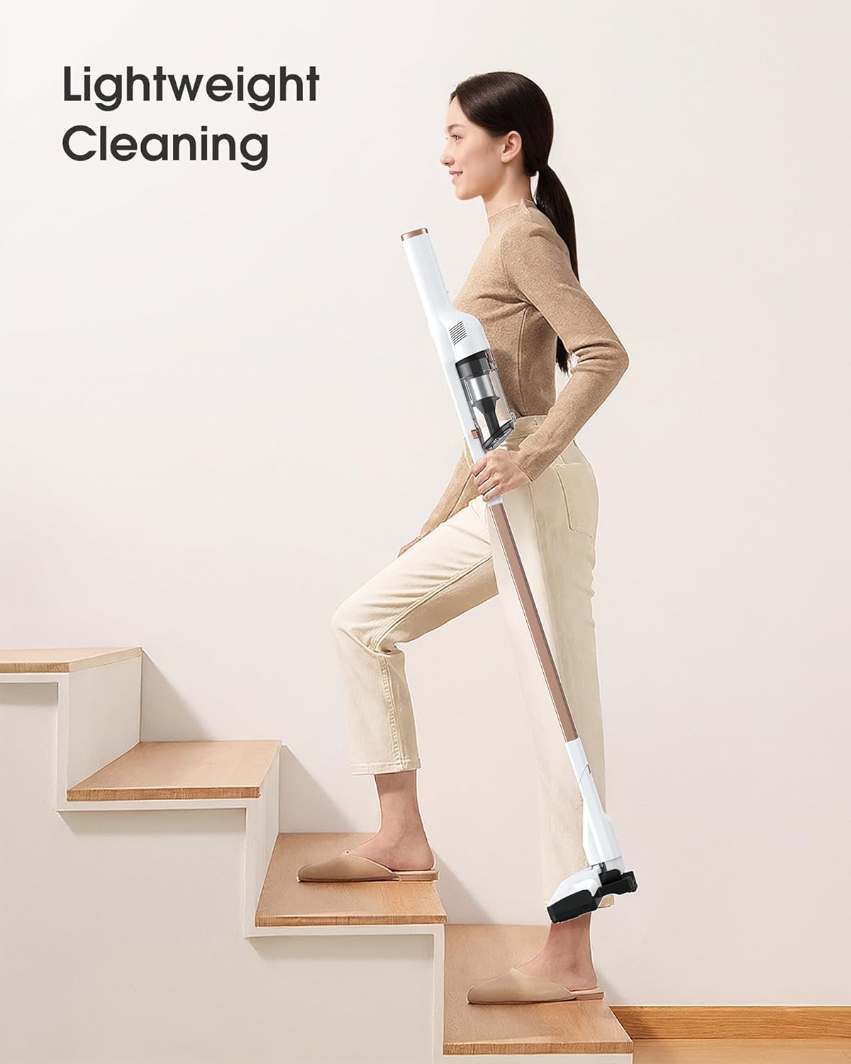 Cordless Vacuum Cleaner, 2.64 lbs Small Lightweight Stick Vacuum Cordless Rechargeable with USB Charging Port, Slim Vacuum Cleaner for Home, Hardwood Floor, Office, RV, Car and Dorm Cleaning