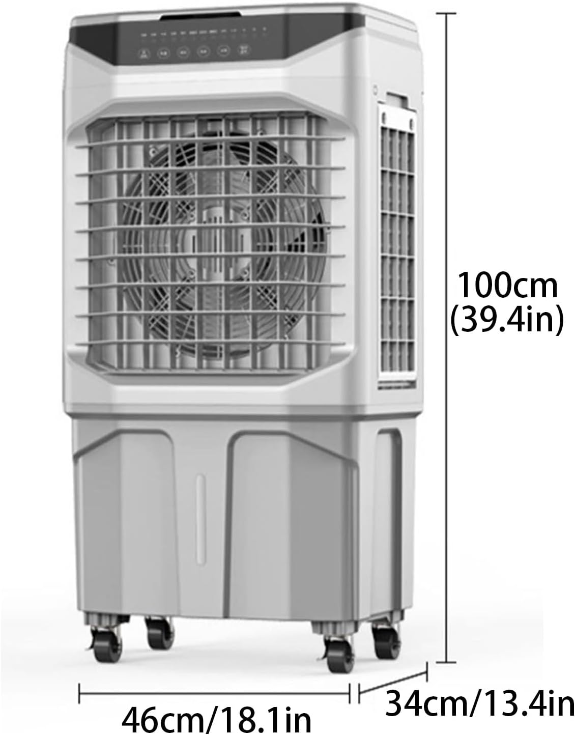 Portable Air Conditioners, 3-in-1 Evaporative Air Cooler, Swamp Coolers with Ice Pack and Timer, Portable Ac Great for Room Office(46 * 34 * 100cm)