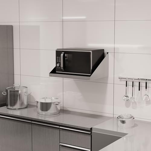 Stainless Steel Microwave Shelf Wall Mount 18