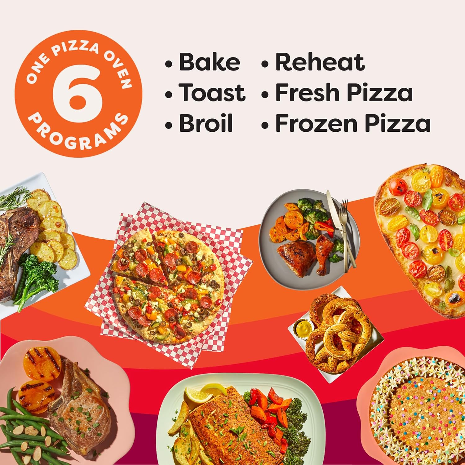 Instant Pot No Preheat Required* 6-in-1 Pizza and Toaster Oven with InstantHeat Technology, Fits a 12