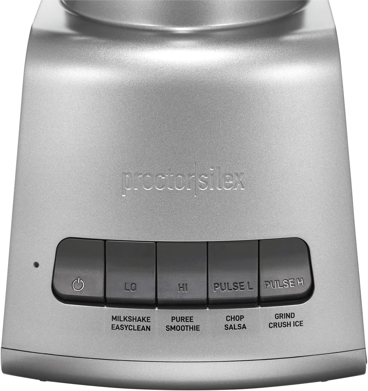 Proctor Silex PowerHouse 950 Watts Blender for Shakes and Smoothies, 52 oz. BPA Free MultiBlend Glass Jar, Black & Silver (53560)