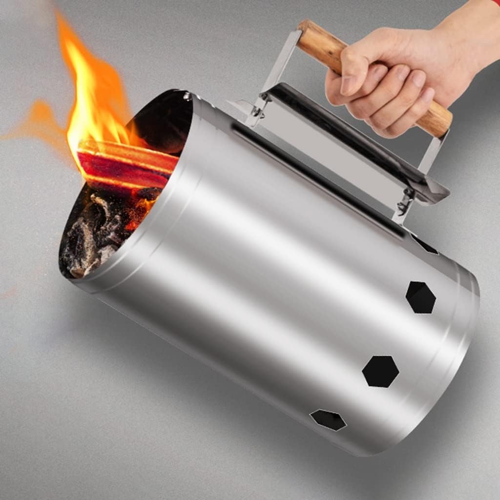 Outdoor Chimney Charcoal Starter for BBQ, Coal, Charcoal & Briquettes,Portable Cooking Tools Accessories