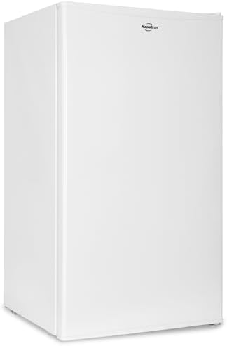 Koolatron Refrigerator - Mini Fridge With Freezer For Kitchen, Bedroom, office, Dorms, Cool Storage For Wine, Beverages, Compact Free Standing, Neveras Pequeñpara, 3.2 Cubic Feet Capacity, White