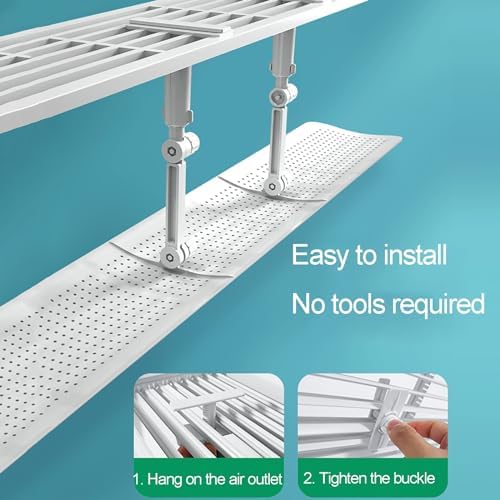 Air Conditioner Air Deflector Universal,Top air conditioning outlet Adjustable Air Conditioning Deflector for Living Room,Study Room,Bedroom