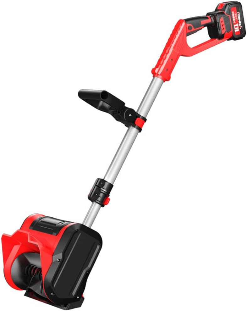 1200W Cordless Snow Shovel, Handheld Electric Snow Blower, Rechargeable Snow Thrower 8m Throwing Distance for Patio, Playground, Farm