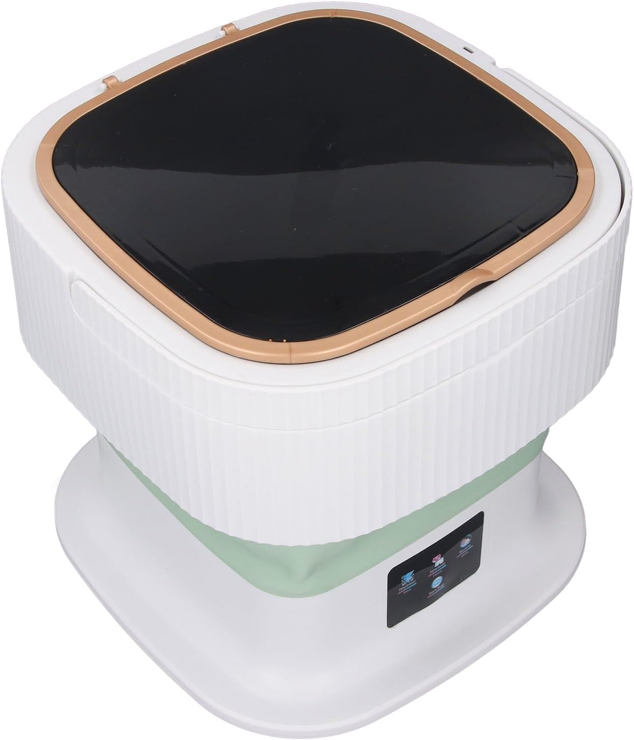 Mini Clothes Washer, Deep Portable Washing Machine with Drain Hose for Underwear Baby Clothes (Green)