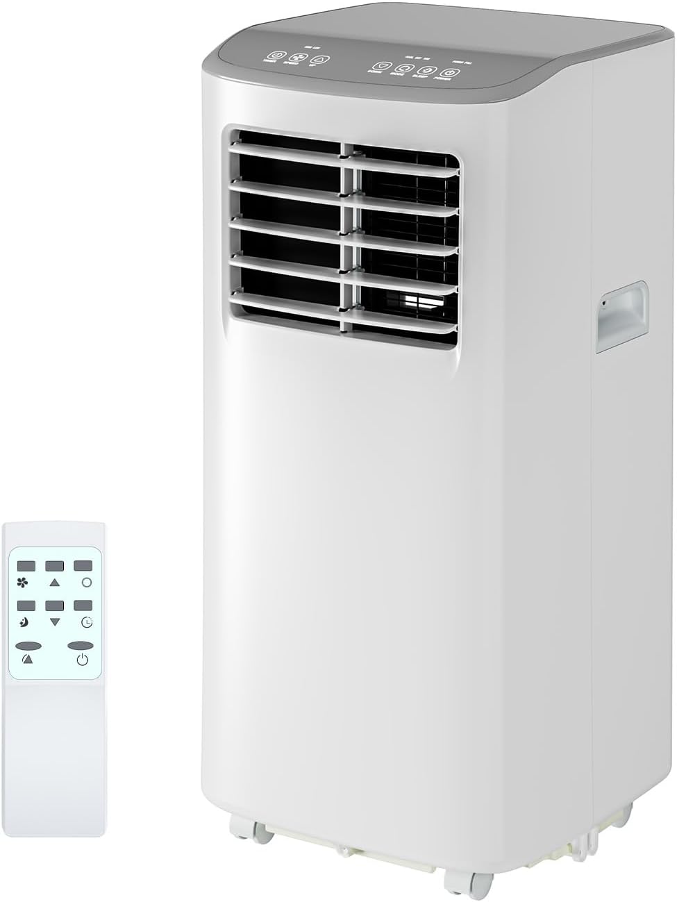 GarveeHome 8,000 BTUs Portable Air Conditioner with Dehumidifier, Fan, Cooling 3-In-1, 24h Timer, Cools Up to 350 Sq. Ft. with Remote Control, White