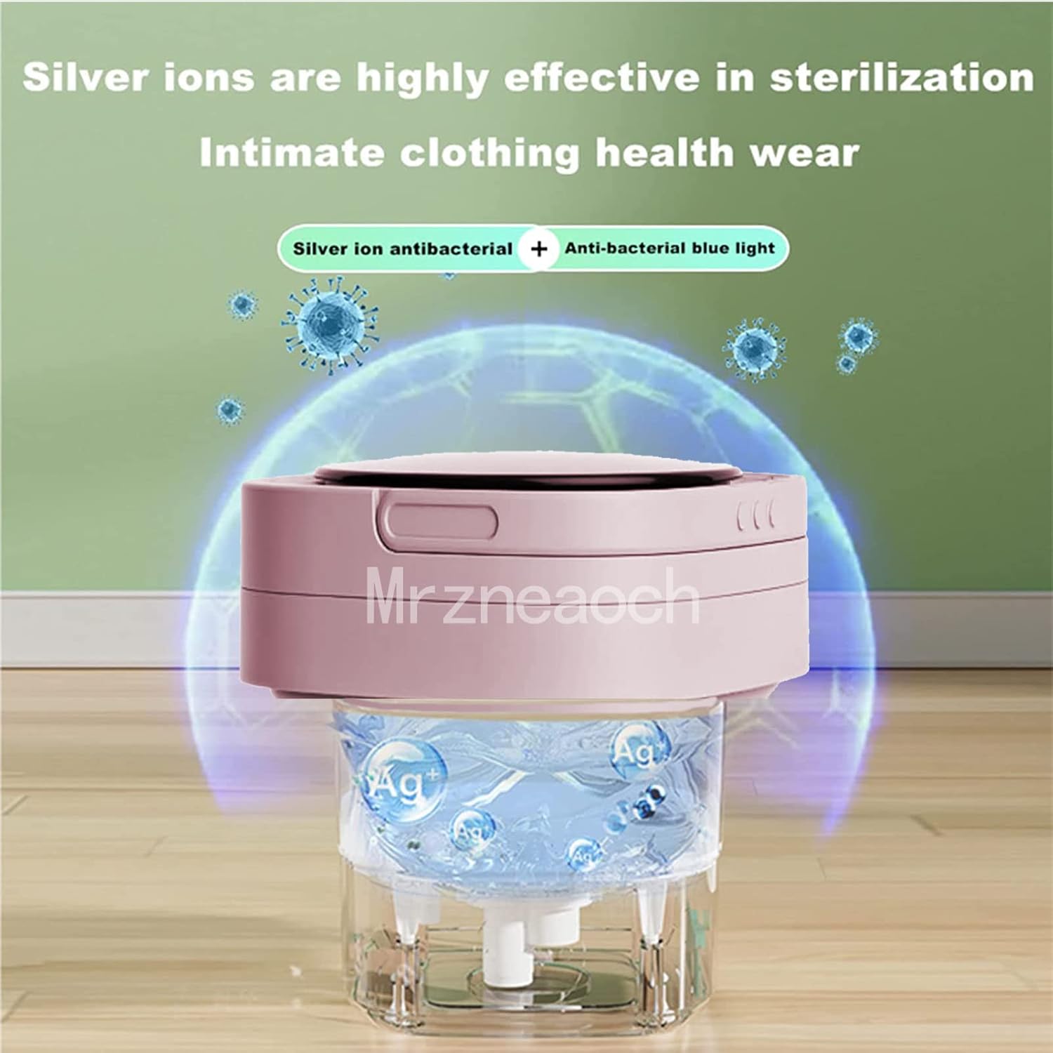 Portable Washing Machine, Ultrasonic Sterilization Foldable Mini Small Washer For Underwear Or Small Items Washing Baby Clothes，suitable For Apartment Dorm,travelling,best Gift Choice