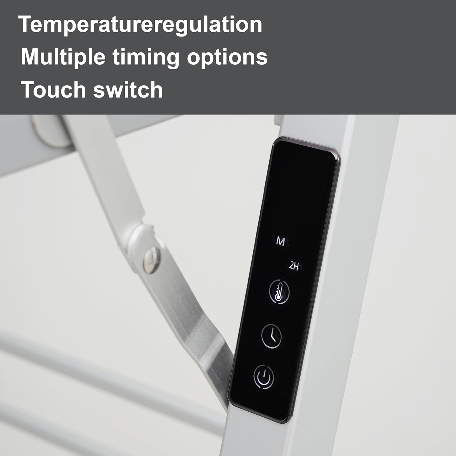 Electric Heated Clothes Drying Rack,Foldable Heated Garment Dryer with Timer Shut-Off Laundry Rack for Clothes Shoes Socks,Aluminum Alloy,Silvery Gray,Plug & Play,(39.37x25.98x23.82in)