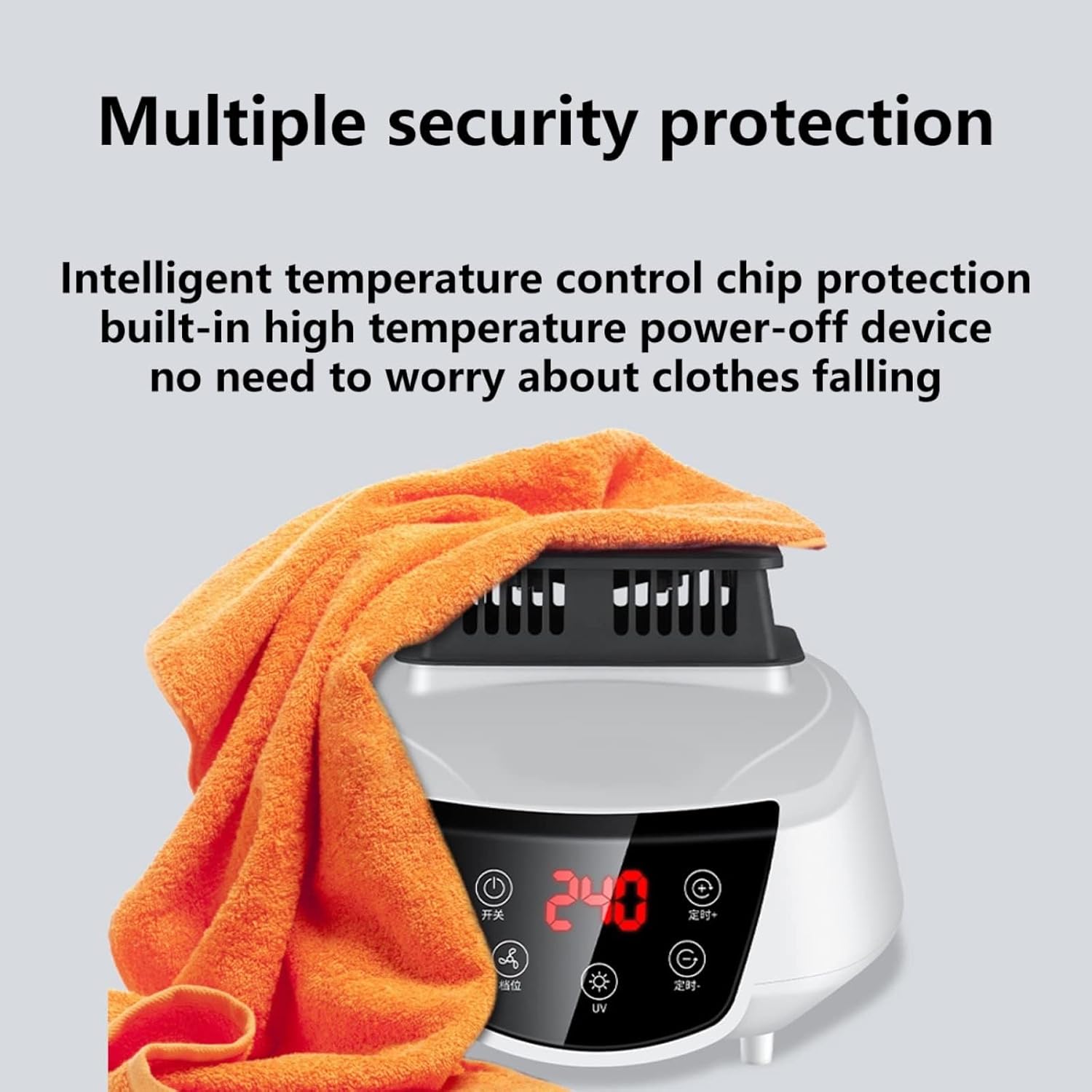 Portable Clothes Dryer, Time Saving Dryers Clothes Indoor, Heated Clothes Airer Electric, for Home, Apartment, Dormitory, Hotel (Color : Blue)