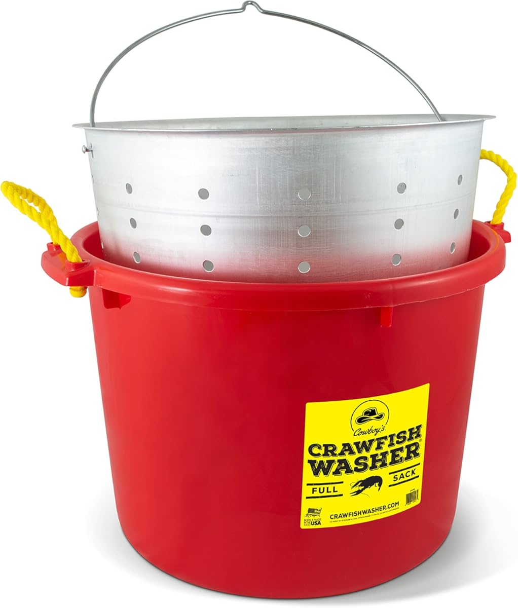 Cowboy's Crawfish Washer and Crawfish Strainer Basket Combo