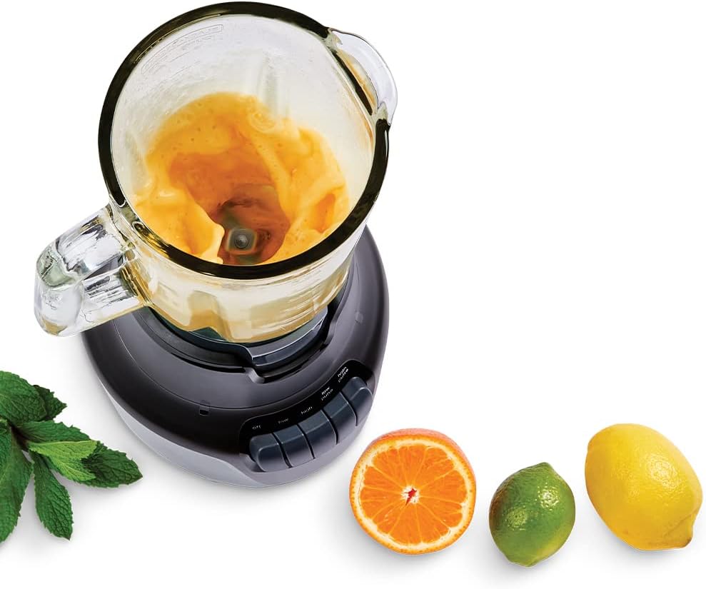 PowerXL Boost Blender, 4 Speed, 800 Watts, 48-oz Glass Jar, Black