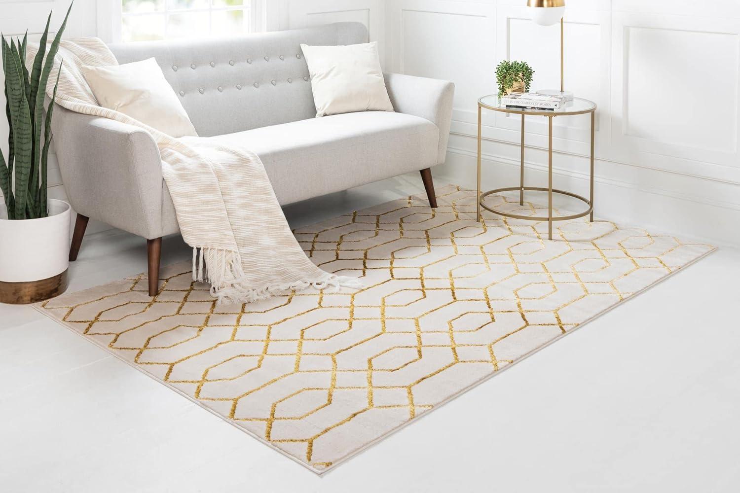 Unique Loom Marilyn Monroe Glam Collection Area Rug - Trellis (7' 1