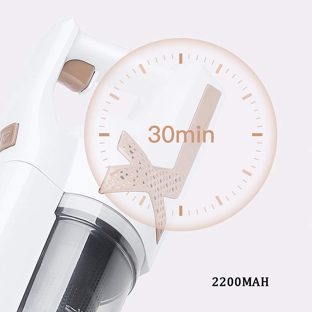 Handheld Vacuum Clean,Upright Vacuum Cleaner Cordless Vacuum Cleaner, Handheld Stick Vacuum Lightweight 5Kpa Power Suction 2-in-1 Rechargeable for Home and Car Cleaning