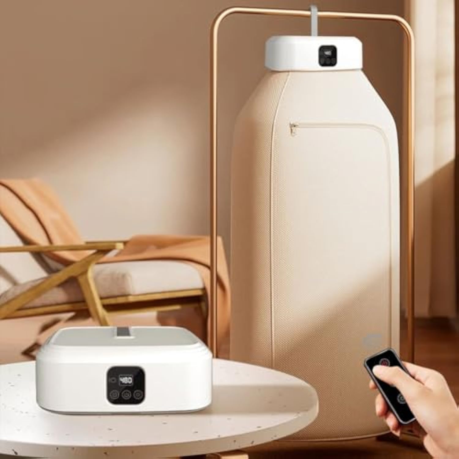 Portable & Compact Clothes Dryer, Mini Laundry Dryers with Remote Control, Foldable Electric Drying Machine with Dry Bag for Travel, RV, Home, Apartment (1PC)