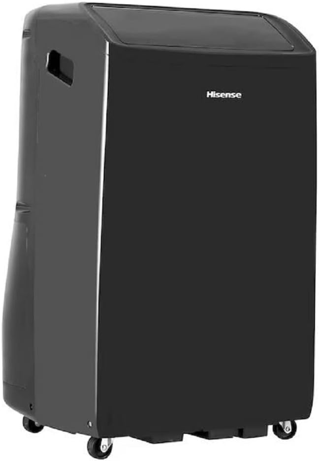 Hisense 10,000-BTU DOE Inverter 115V 550-sq ft Grey Wi-Fi Portable Air Conditioner w/ Remote (Renewed)