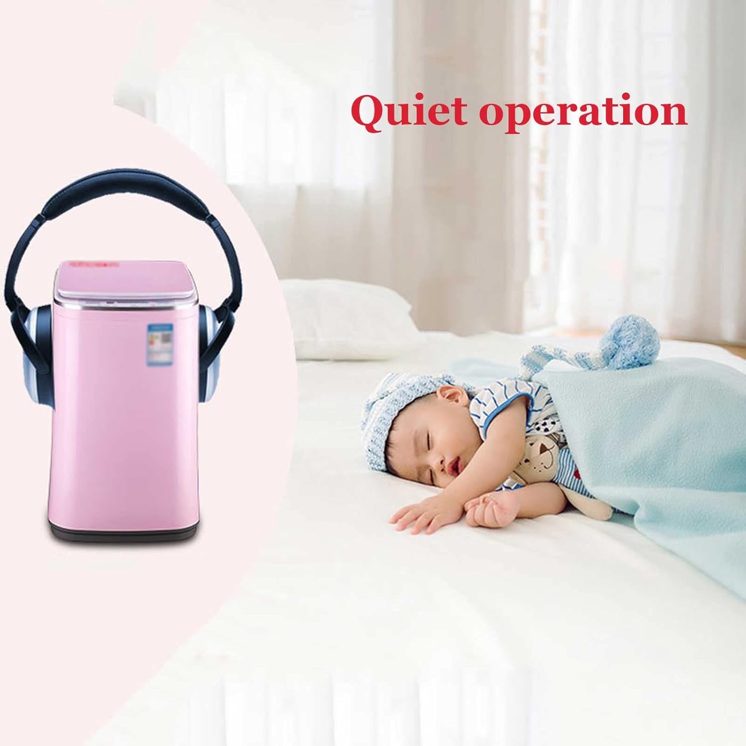 Mini Washing Machine 3.8 Kg Household Automatic Laundry Machine with 10 Washing Programs Suitable for Laundry Camping Apartment Dormitory