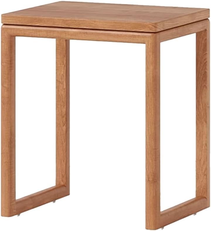 Small Side Tables Living Room Small Space, Small Storage Cabinet with Wheels Robot Vacuum Storage Side Table Multi-Functional Fish Tank Stand for Living Room(Natural)