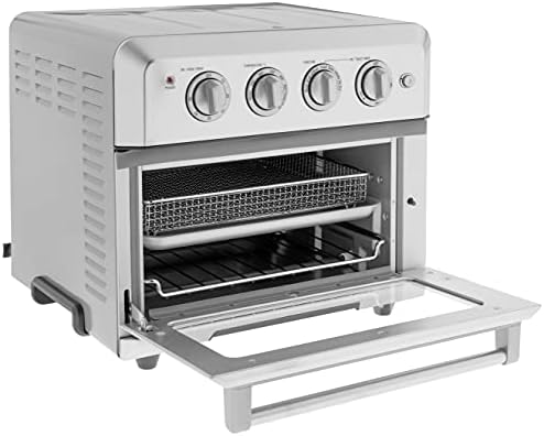 Cuisinart Convection Toaster Oven Airfryer Combo, 6-in-1 1800 Watts, XL Capacity Convection Oven with 60-Minute Timer/Auto-Off for Toast, Bake or Broil, Stainless Steel, CTOA-122
