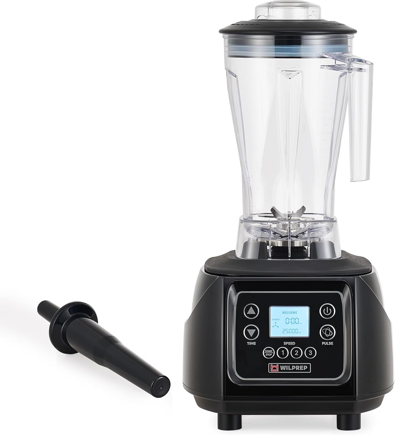 WILPREP Commercial Touch Blender, 3.5HP, Timer & Variable Speed, 64 oz BPA-Free Jar