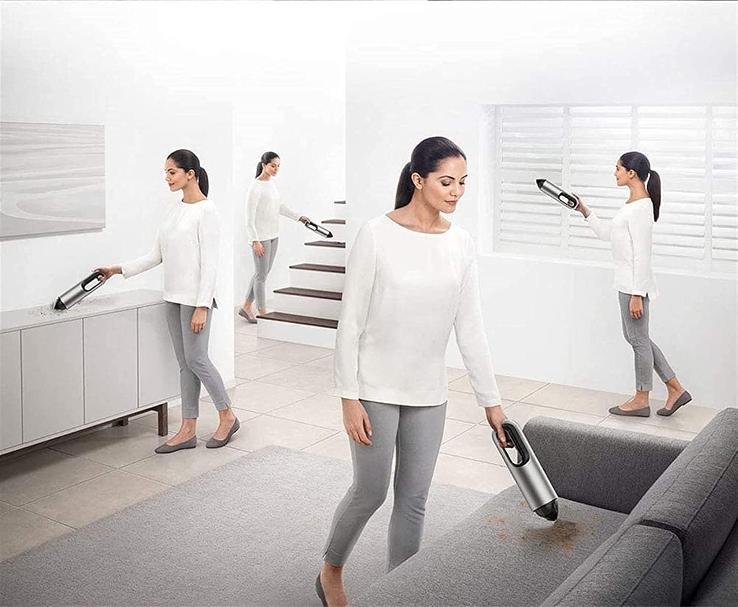 Handheld Vacuum Cleaner Cordless, 5200PA Strong Suction for Pet Hair, Home and Car，Strong Suction, Long Running time, Portable, Easy to use