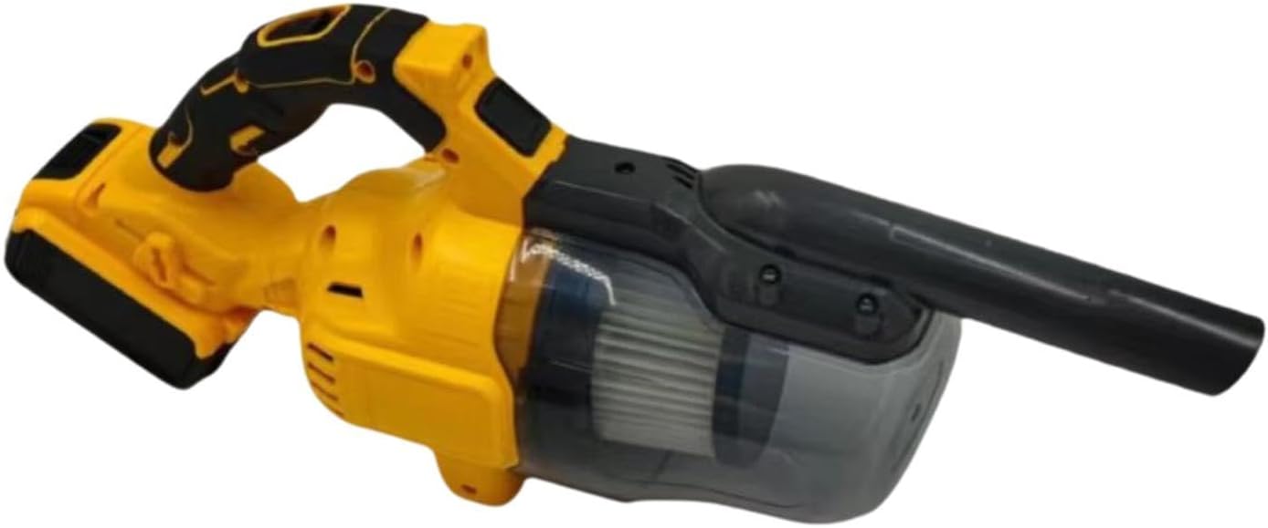 Yajuyi Cordless Handheld Vacuum Rechargeable Small Hand Vacuum Compact Strong Suction Portable for Pet Hair Carpet Floor Boat Auto, Yellow